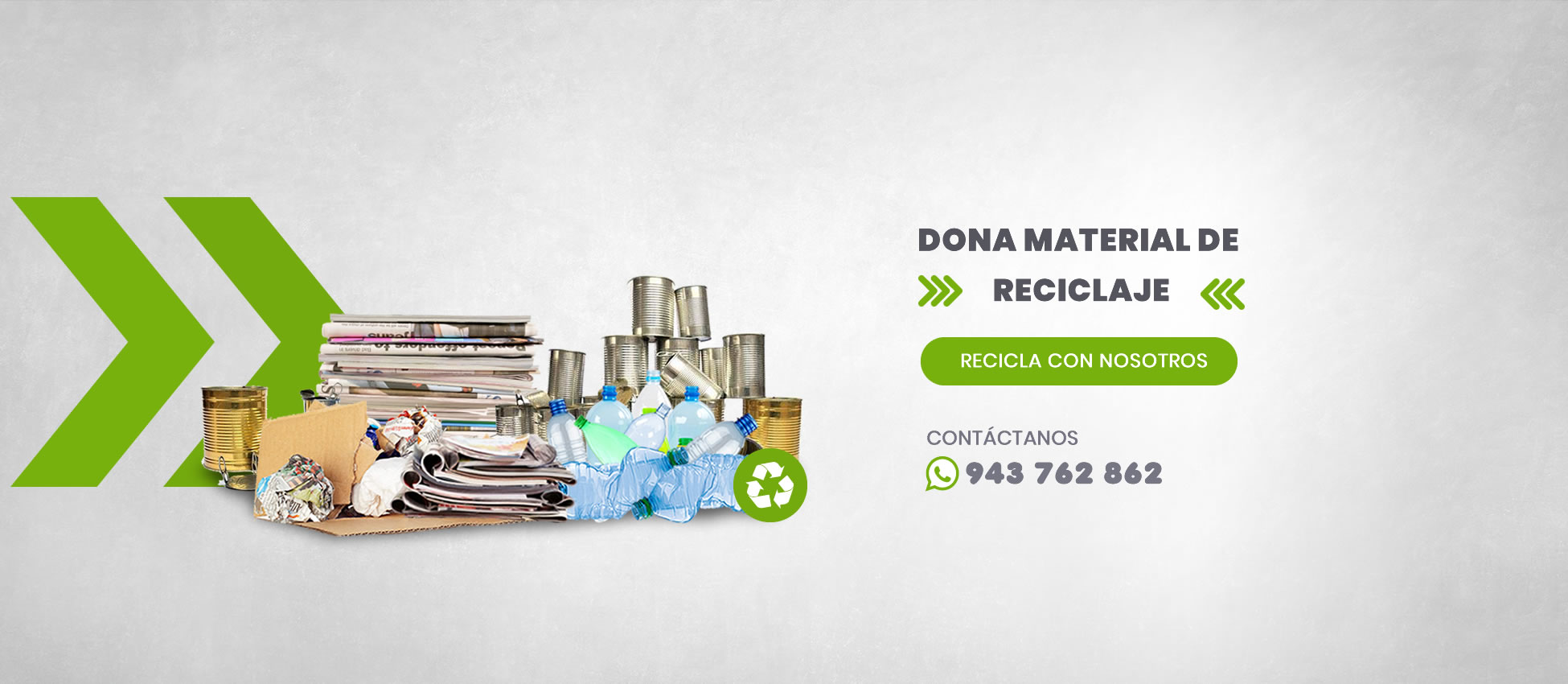 Donaciones Perú Dona material de reciclaje en lima